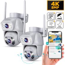 Kit 2 Cámaras De Seguridad Gadnic Doble Lente 4k