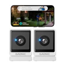 Kit x2 Cámara de seguridad Gadnic Wifi 3MP Mini Interior Ventana Full HD Visión Nocturna