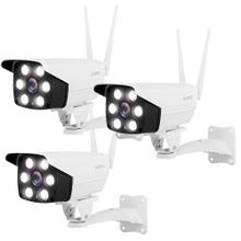 Camaras De Seguridad Gadnic CM200W x3 IP WIFI Exteriores HD 1080P