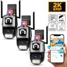 Kit De 3 Cámaras De Seguridad Dual Gadnic Con Sirena