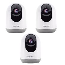 Kit x3 Cámaras de Seguridad Gadnic IP Motorizada 3MP Full HD Visión Nocturna