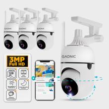 Kit x4 Cámara de Seguridad IP GADNIC Visión Nocturna HD Control por App