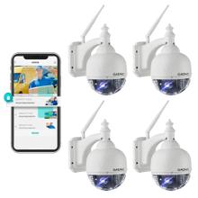 Kit x4 Cámaras De Seguridad Gadnic Domo Motorizado IP WiFi Full HD Visión Nocturna