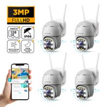 Kit x4 Cámaras De Seguridad Gadnic DM300W IP WIFI Para Exteriores 1080P Visión Nocturna