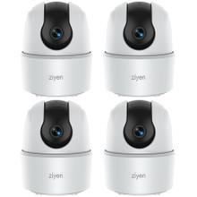 Kit De Cuatro Cámaras De Seguridad Interior Ziyen Wifi Vision Nocturna 2mp