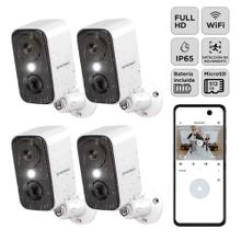 Kit x4 Camara Seguridad Gadnic Wifi Interior Exterior Full HD 1296P Vision Nocturna Audio Bidireccional App AJ Cloud IP65