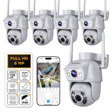 Kit x5 Cámaras de Seguridad Gadnic Doble Lente 6MP FHD Resistente Al Agua