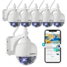 Kit x6 Cámaras De Seguridad Gadnic Domo Motorizado IP WiFi Full HD Visión Nocturna