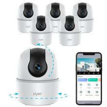 Kit x6 Cámaras De Seguridad Interior Ziyen WiFi Visión Nocturna 2mp