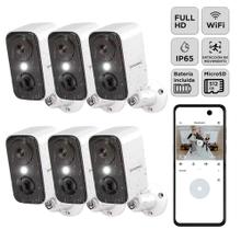 Kit x6 Camara Seguridad Gadnic Wifi Interior Exterior Full HD 1296P Vision Nocturna Audio Bidireccional App AJ Cloud IP65