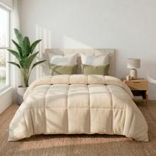 Acolchado Edredón RIETI By Gadnic Queen Reversible Corderito