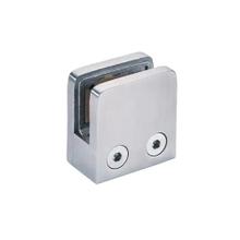 Clip Pinza Para Vidrio Gadnic Acero Inoxidable Base Plana