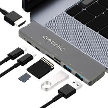 Adaptador USB C Hub Para Mac Apple 7 en 2