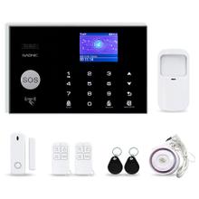 Kit Alarma Domiciliaria Gadnic Inalámbrica GSM Con Pantalla LED  