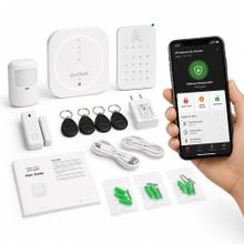 Kit Alarma Domiciliaria Gadnic Seguridad Inalámbrica Sensor Expandible Control Por App y Voz Compatible Con Alexa y Google Home Notificaciones