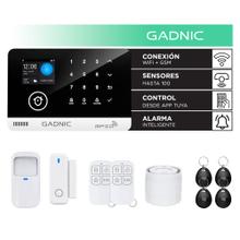 Kit Alarma Inalámbrica Gadnic GSM Con App, Wifi Y Sensores Seguridad Hogar Control Remoto 