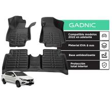 Cubre Alfombras Para Auto Gadnic 3D Fiat Cronos 2022 A Medida Kit 3 Piezas Material EVA 8 mm PVC 0.8 mm Base Antideslizante Diseno All Weather Facil Limpieza