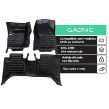 Alfombras 3D Para Toyota Hilux 2016 En Adelante EVA 8 mm PVC 0.8 mm Juego Completo 3 Piezas Textura Diamante All Weather