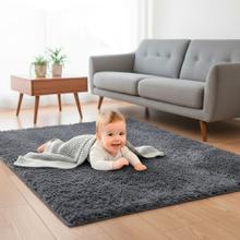 Alfombra 1x1,5 Mts Nórdica Living Gadnic Lavable Súper Soft