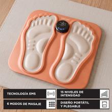 Alfombra Masajeadora EMS Gadnic Recargable 6 Modos 15 Niveles De Intensidad Bateria 150 mAh Autonomia Hasta 6 Horas Frecuencia 1 A 100 Hz Apagado Automatico