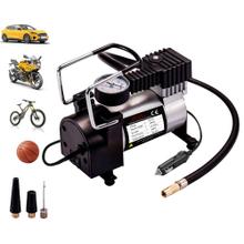 Compresor Para Auto 12v 150psi 35ltmin Portátil Con Manometro Incluye 3 Picos