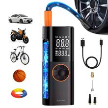 Compresor De Aire Portátil Gadnic Para Inflador De Neumáticos 50W Pantalla Dual LCD 150 PSI 17 Lmin