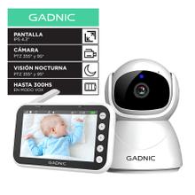 Baby Call Monitor De Bebé Gadnic Pantalla IPS 4.3 Pulgadas Cámara PTZ 720P Visión Nocturna Audio Bidireccional