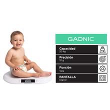 Balanza Pediátrica Gadnic 20kg Digital Para Bebés Tara 