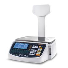 Balanza Comercial Systel Cuora Max ST Con Mastil 30kg Ticket Digital Led