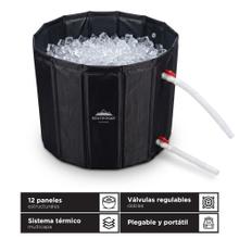 Bañera De Hielo Plegable South Port By Gadnic Estructura 12 Paneles Tela Oxford Malla PVC MDF 3 mm Tapa Termica Dos Valvulas Regulables Dos Mangueras Flexibles 52 cm 