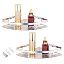 Set x 2 Estantes Esquinero De Baño Gadnic Triangular Bandeja de Goteo