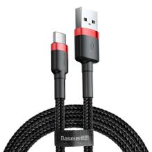 Cable USB A A Tipo C Baseus 1 Metro Carga Rapida 3A Transferencia Datos 480 Mbps Nylon Reforzado