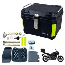 Baúl Trasero para Moto Vetra By Gadnic 45L Plástico Impermeable  con Cierre Llave 