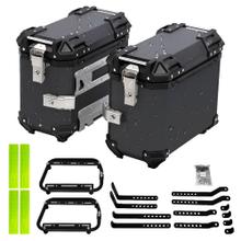 Kit x2 Baules Laterales Para Moto Vetra By Gadnic 38L Aluminio Equipaje Touring Universal
