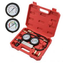 Medidor de Compresión y Comprobador De Fugas De Cilindros Gadnic 0 a 100 PSI Automotriz Con Adaptadores 