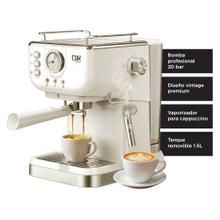 Cafetera Vintage Espresso 20 Bar CUK By Gadnic Con Vaporizador 1050W Manómetro Frontal