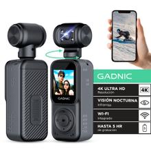 Cámara Deportiva GADNIC 4K WiFi  Gran Angular 135° Moto Visión Nocturna Para Casco