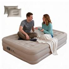 Colchón inflable Gadnic  2 plazas con Bomba Eléctrica y Almohadas Camping 