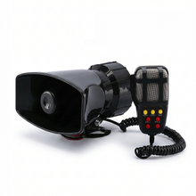Sirena Vehicular Gadnic 100W 7 Sonidos Con Megáfono 12V Policía 