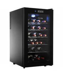 Cava De Vino Coolfroz WCTE0018 18 Botellas Termoelectrica Display Touch LED Vidrio Templado