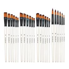 Kit De 24 Pinceles Para Artistas Gadnic ART4 Arte Acuarela Óleo 