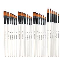 Kit De 24 Pinceles Para Artistas Gadnic ART4 Arte Acuarela Óleo 
