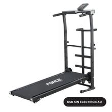 Cinta Magnética Para Correr Force By Gadnic Caminadora Plegable 100 Kg Pantalla Digital Con Soporte Para Abdominales