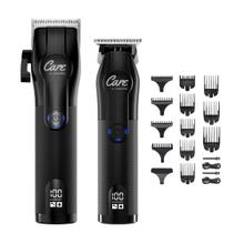 Kit Cortadora + Trimmer Care By Gadnic Cuchillas Acero Inoxidable Carga USB Barbería Profesional 