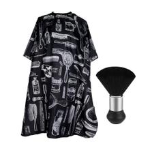 Set Barberia Capa con Diseño Gadnic + Cepillo Sacapelo
