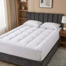 Cubre Colchon Acolchado 2 1 2 Plazas 140x190x30cm Rieti By Gadnic Espesor 5cm 600gsm Blanco Pillow Top