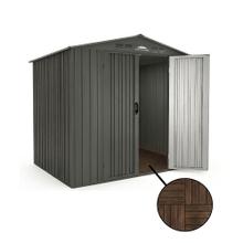 Cobertizo Exterior South Port By Gadnic Acero Galvanizado Doble Puerta Ventilación Galpón 151 x 181 x 195 cm