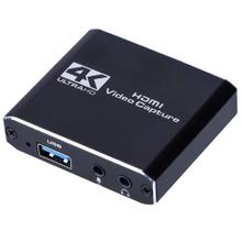 Tarjeta de Captura de Audio y Video Portátil 4K USB 3.0 1080P 60fps PC Streaming PS