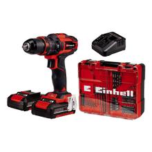 Taladro  Einhell Atornillador Percutor Inalámbrico TE-CD 1840 63 Accesorios y 2 Baterias