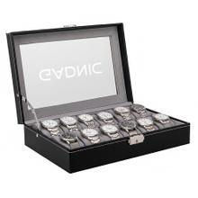 Estuche Organizador de 12 Relojes Con Bisagra de Metal